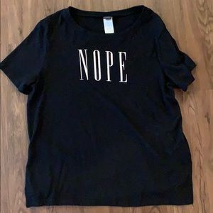 Nope black t shirt